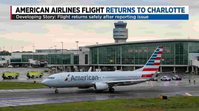 American Airlines Flight Returns Charlotte American Airlines Flight Returns Charlotte image