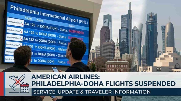 american airlines philadelphia doha flights suspension image