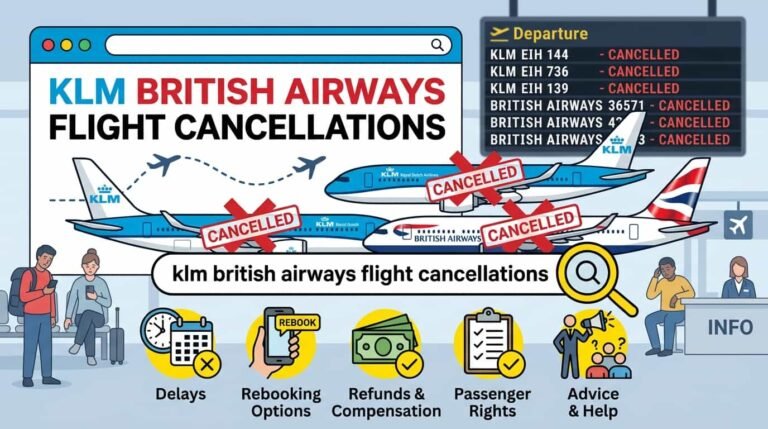 klm british airways flight cancellations image